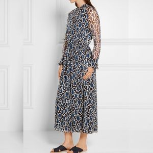 Paul & Joe Ezanzibar Printed Silk-Chiffon Midi Dress